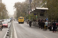 افزایش سرعت وزش باد و آلاینده‌ها در هوای تهران