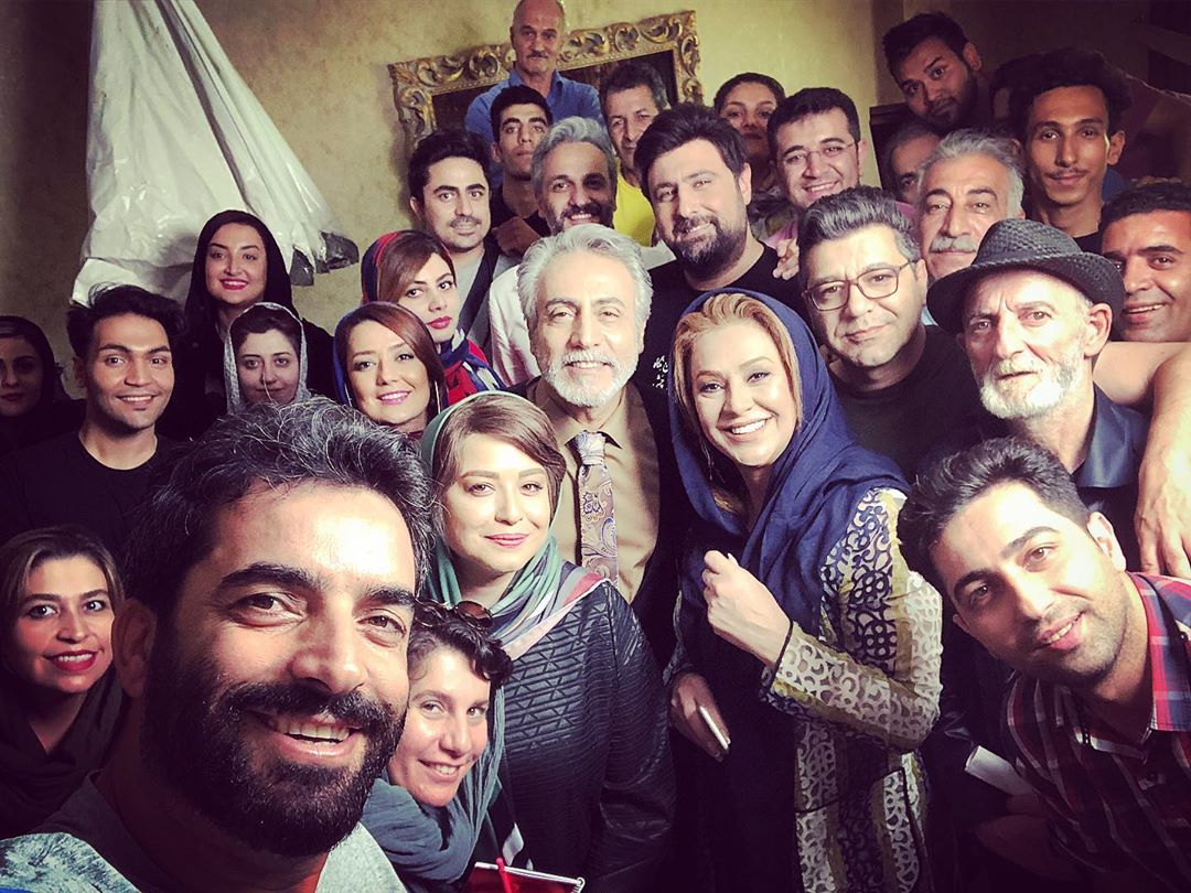 محمد علیزاده مهمان پشت صحنه سریال دل (+عکس)