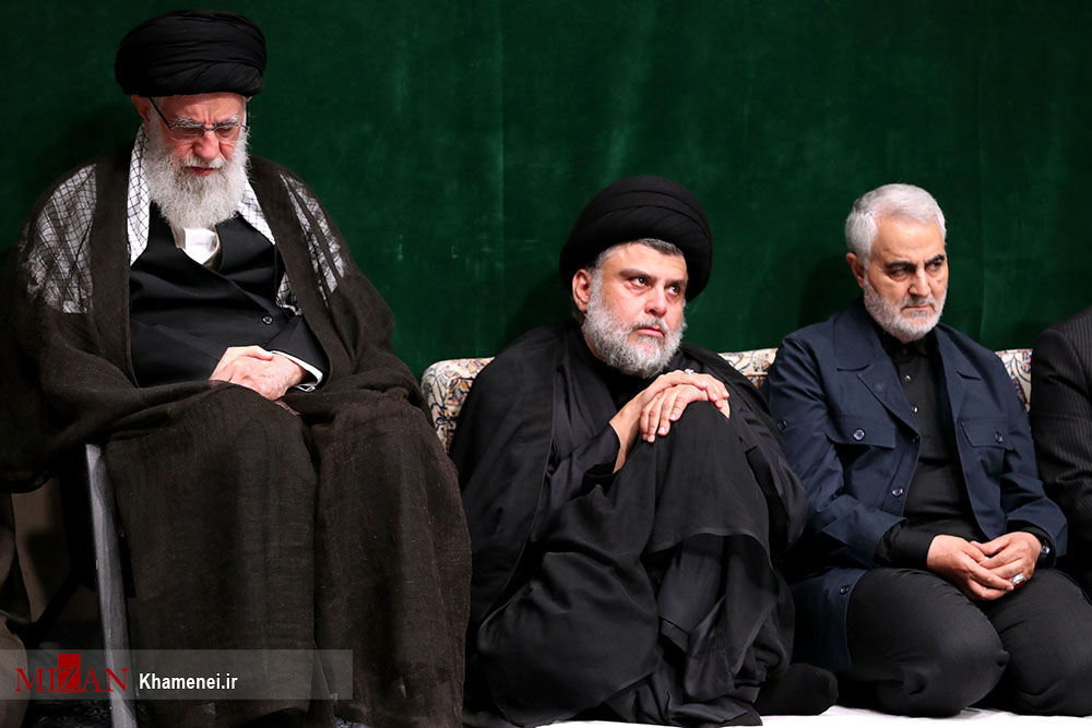 حاج قاسم و مقتدی صدر در کنار رهبر انقلاب (+عکس)