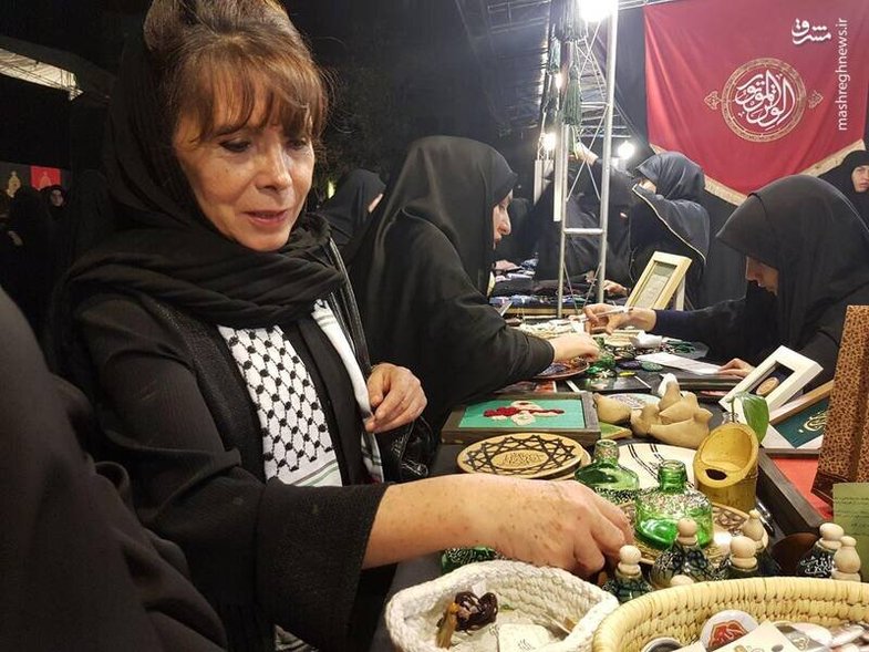 پوشش سفیر زن بولیوی در مراسم عزاداری در تهران (عكس)