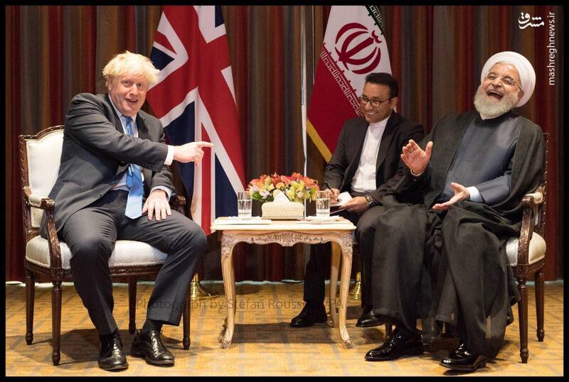 خنده‌های روحانی با نخست وزیر انگلیس (+عکس)
