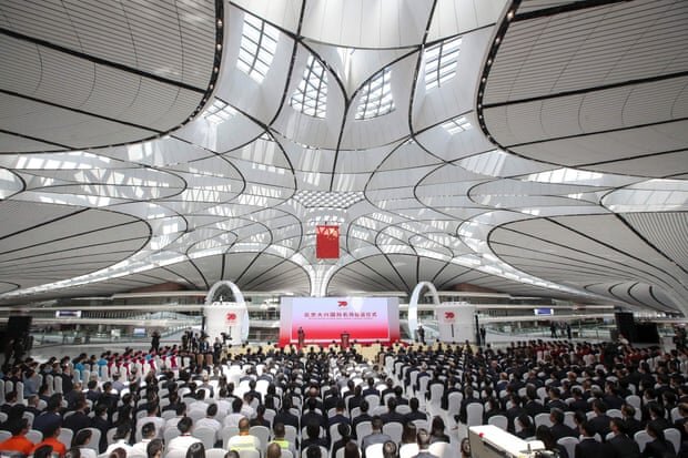 فرودگاهی به شکل ستاره دریایی با ظرفیت 72 میلیون مسافر در چین (+عکس)