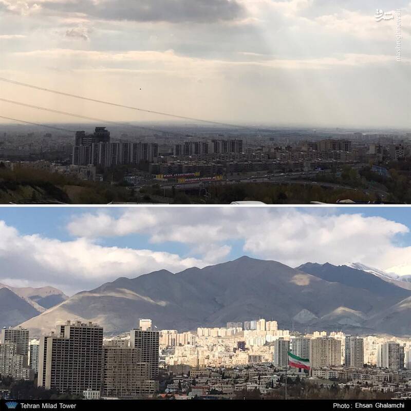 هوای تمیز امروز تهران (+عکس)