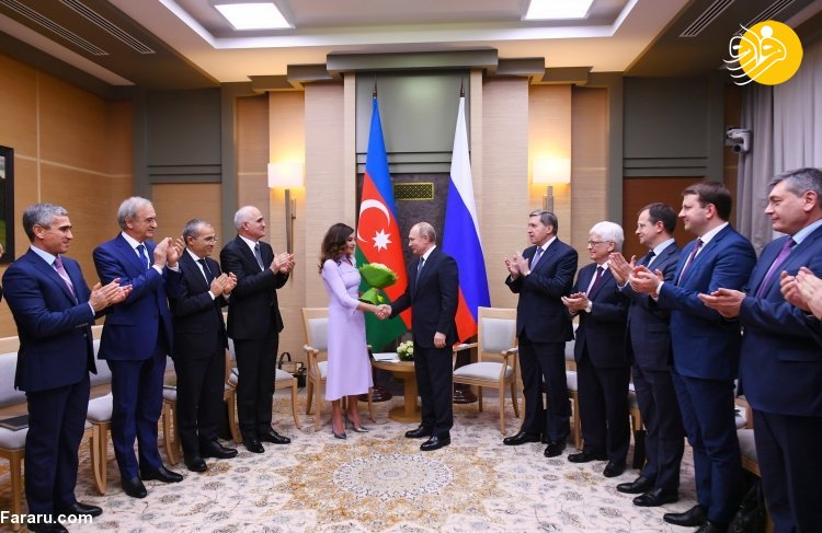 دیدار بانوی اول آذربایجان با پوتین (+عکس)
