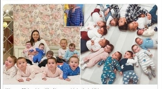 زن روسی با اجاره 10 رحم صاحب 10 فرزند شد (+عکس)