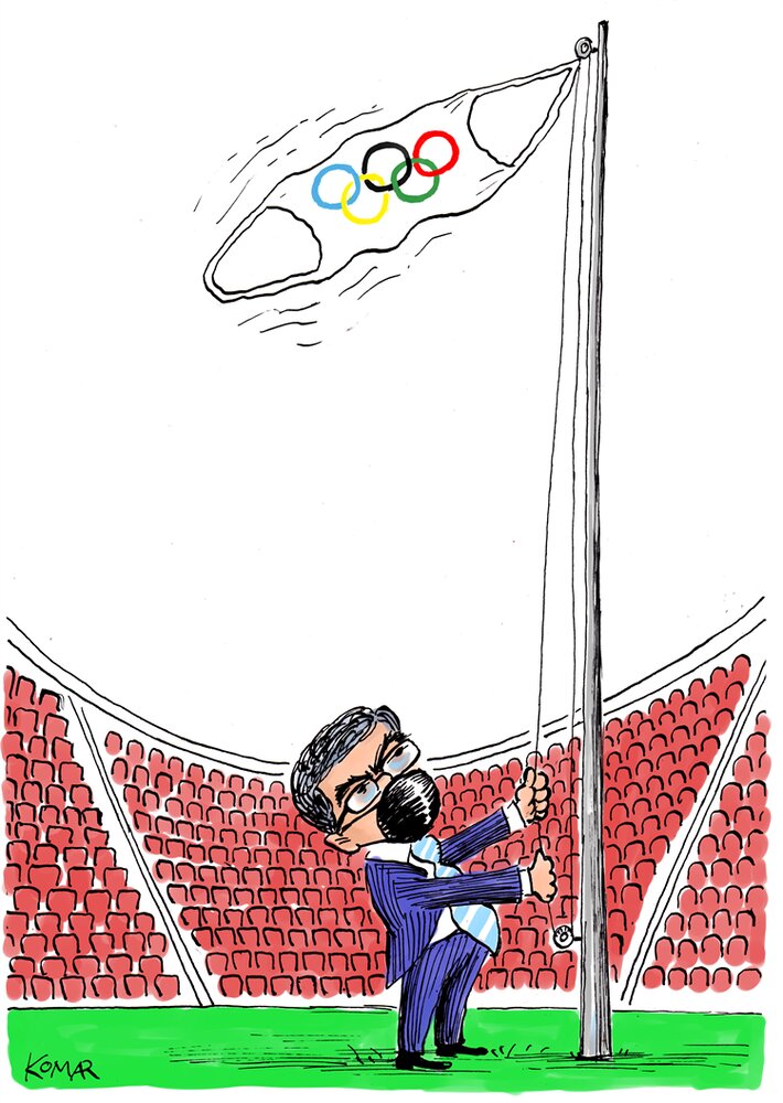 وضعیت عجیب المپیک کرونایی را ببینید!(عکس)