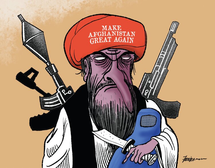 ببینید: شباهت عجیب طالبان و ترامپ!