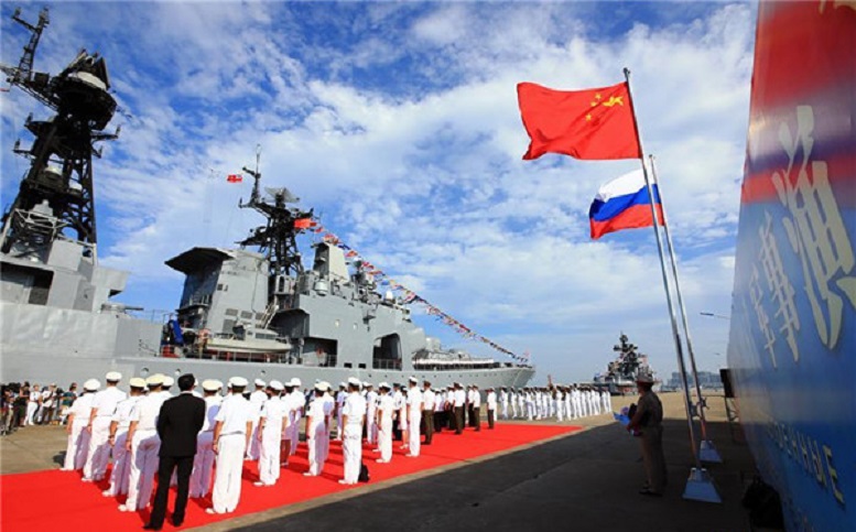 رزمایش دریایی مشترک چین و روسیه در دریای ژاپن