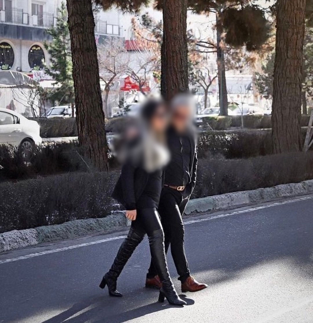 عکسی از یک زن و شوهر ایرانی در خیابان جنجالی شد
