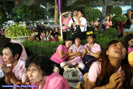 تصاویر: عزای عمومی مردم تایلند برای پادشاهشان