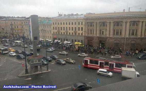 تصاویر انفجار تروریستی متروی سن پترزبورگ