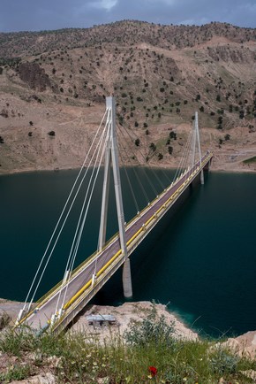 احداث پل کابلی 380 متری بر روی کارون (+عکس)