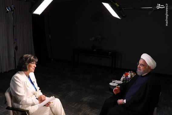 گفتگوی روحانی با شبکه سی.ان.ان آمریکا (+عکس)