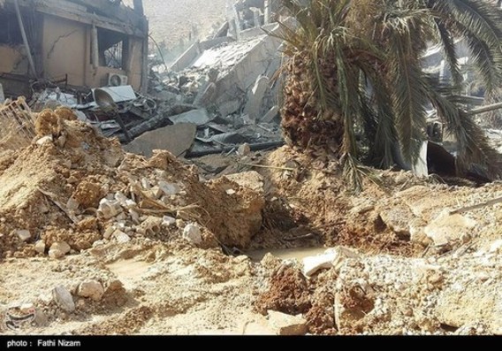 آثار بجا مانده حمله موشکی آمریکا به سوریه (عکس)