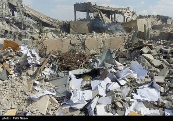 آثار بجا مانده حمله موشکی آمریکا به سوریه (عکس)