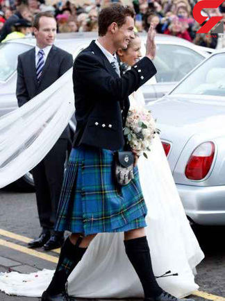 داماد مشهوری که در عروسی اش دامن پوشید! (+عکس)