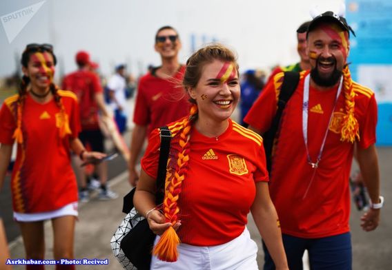هواداران فوتبال در مسابقات جام جهانی در روسیه (+عکس)