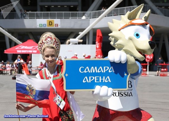 دختران زیبای طرفدار فوتبال در روسیه (+عکس)