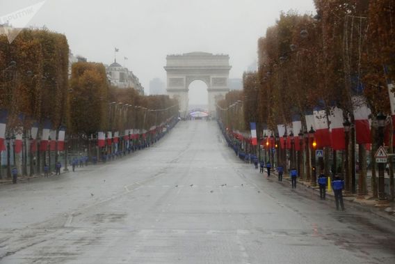 مراسم 100 سالگی پایان جنگ جهانی اول در پاریس (+عکس)