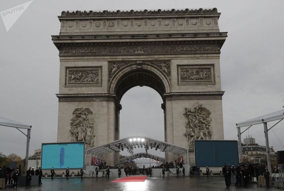 مراسم 100 سالگی پایان جنگ جهانی اول در پاریس (+عکس)