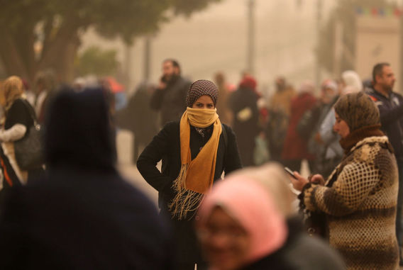مصر در تصرف طوفان شن (+عکس)