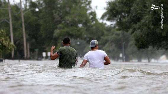 غرق شدن لوئیزیانای آمریکا (+عکس)