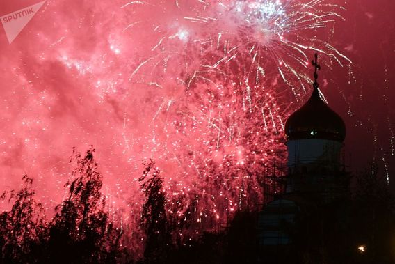 فستیوال آتش بازی در مسکو به روایت تصویر (+عکس)