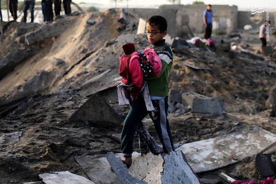 حملات رژیم صهیونیستی به مناطق مسکونی در غزه (+عکس)
