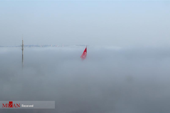 ترکیه در مه غلیظ (+عکس)