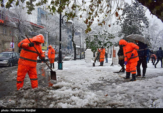 بارش شدید برف در برخی از شهرهای ایران (+عکس)