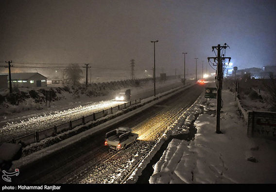 بارش شدید برف در برخی از شهرهای ایران (+عکس)
