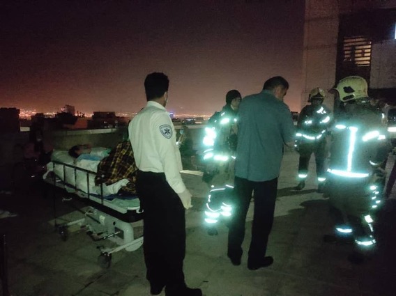 جزئیات حادثه آتش سوزی بیمارستانی در یوسف آباد(+عکس)