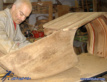 ساخت موتور وسپای چوبی (تصاویر)