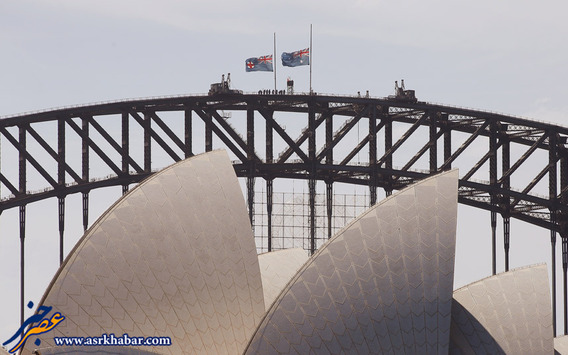 پرچم استرالیا نیمه افراشته شد