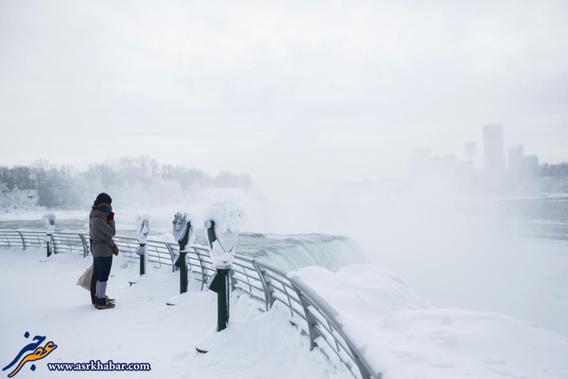 آبشار نیاگارا یخ زد (تصاویر)