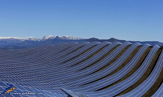 تصاویر دیدنی از مزرعه خورشیدی در فرانسه