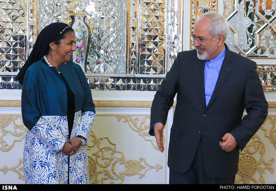 حجاب وزیر خارجه ونزوئلا در تهران (عکس)