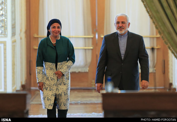 حجاب وزیر خارجه ونزوئلا در تهران (عکس)