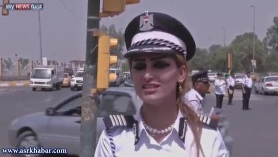 زنان پلیس راهنمایی رانندگی در بغداد (+عکس)