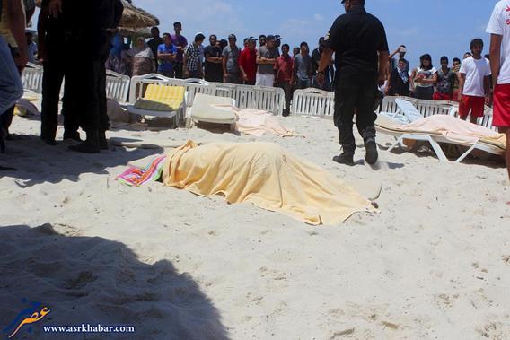 قتل 27 توریست در حمله به هتلی در تونس (عکس)