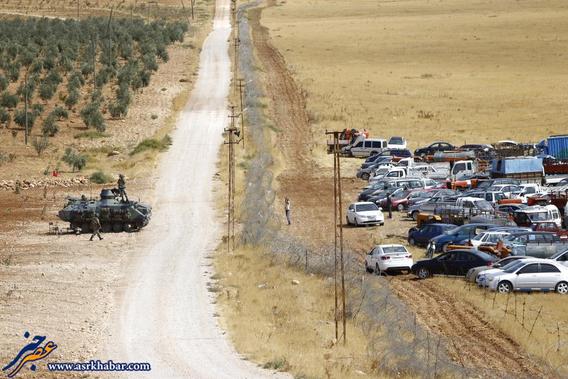 جنگ زدگان در مرز ترکیه (عکس)