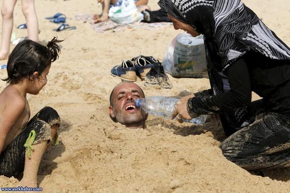 گرمای بی سابقه در خاورمیانه (عکس)