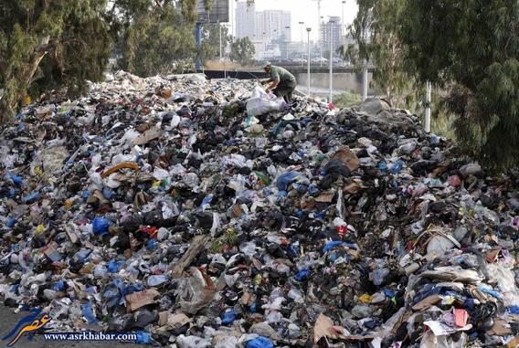 بحران زباله در بیروت (عکس)