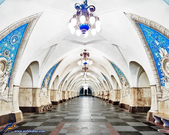 زیبایی متروی مسکو (عکس)