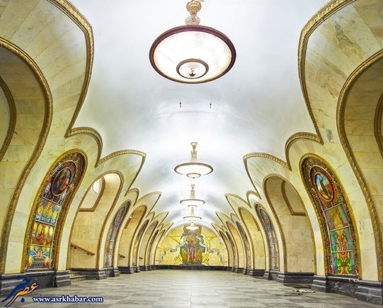 زیبایی متروی مسکو (عکس)