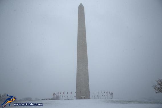 آمریکا را برف خفه کرد! (عکس)
