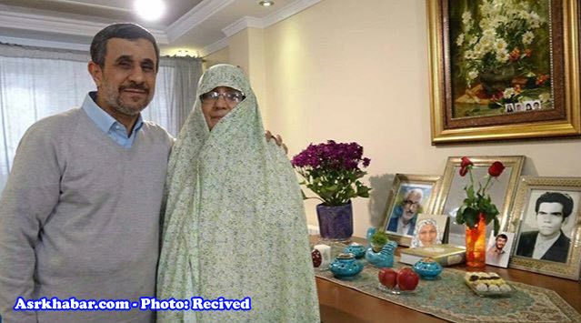 احمدي نژاد و همسرش (عكس)